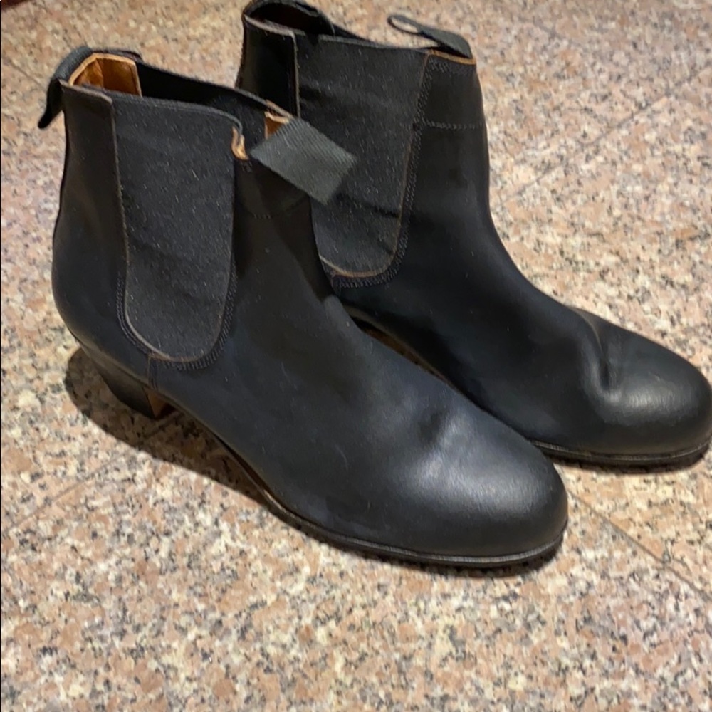 Leather Black Boots (Italian Leather)